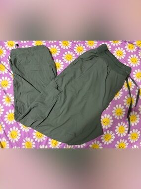 Avia Olive Green Active Shorts with Elastic Waist
